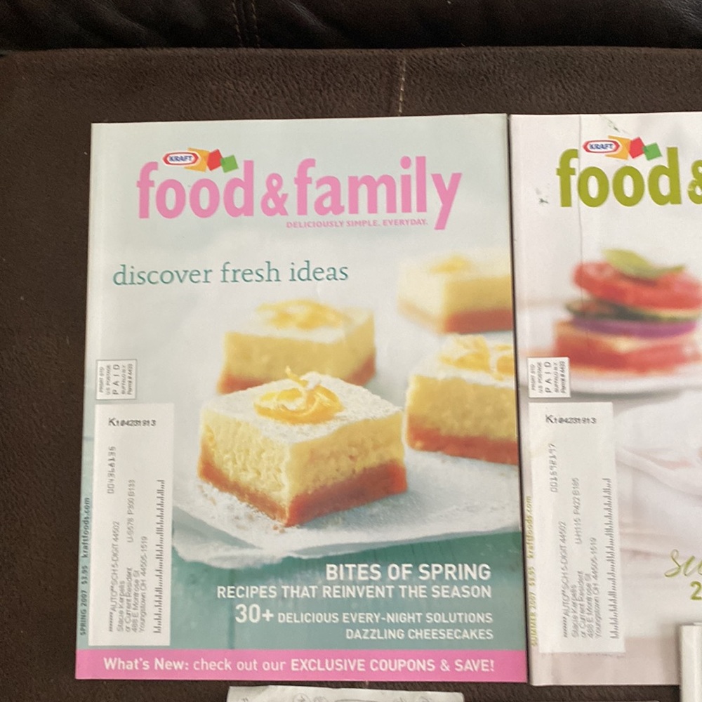 2007 Kraft food & family cooking magazines Spring summer fall winter holidays 5 - Picture 2 of 4